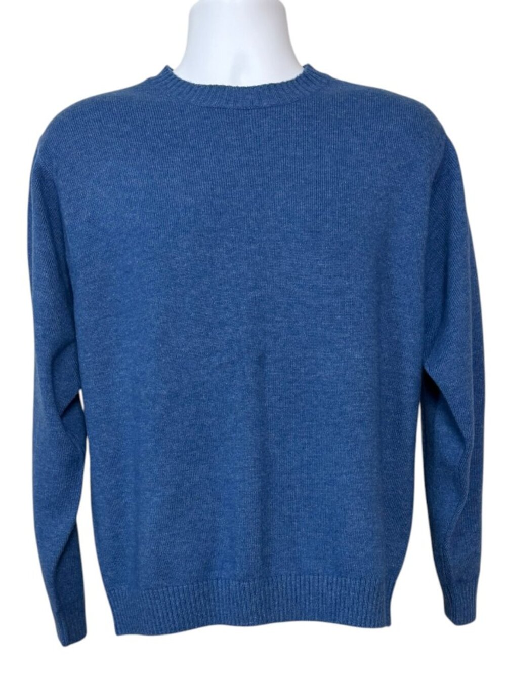 L.L.Bean Lambswool Sweater Men’s M Blue Crewneck Heritage Grandpacore